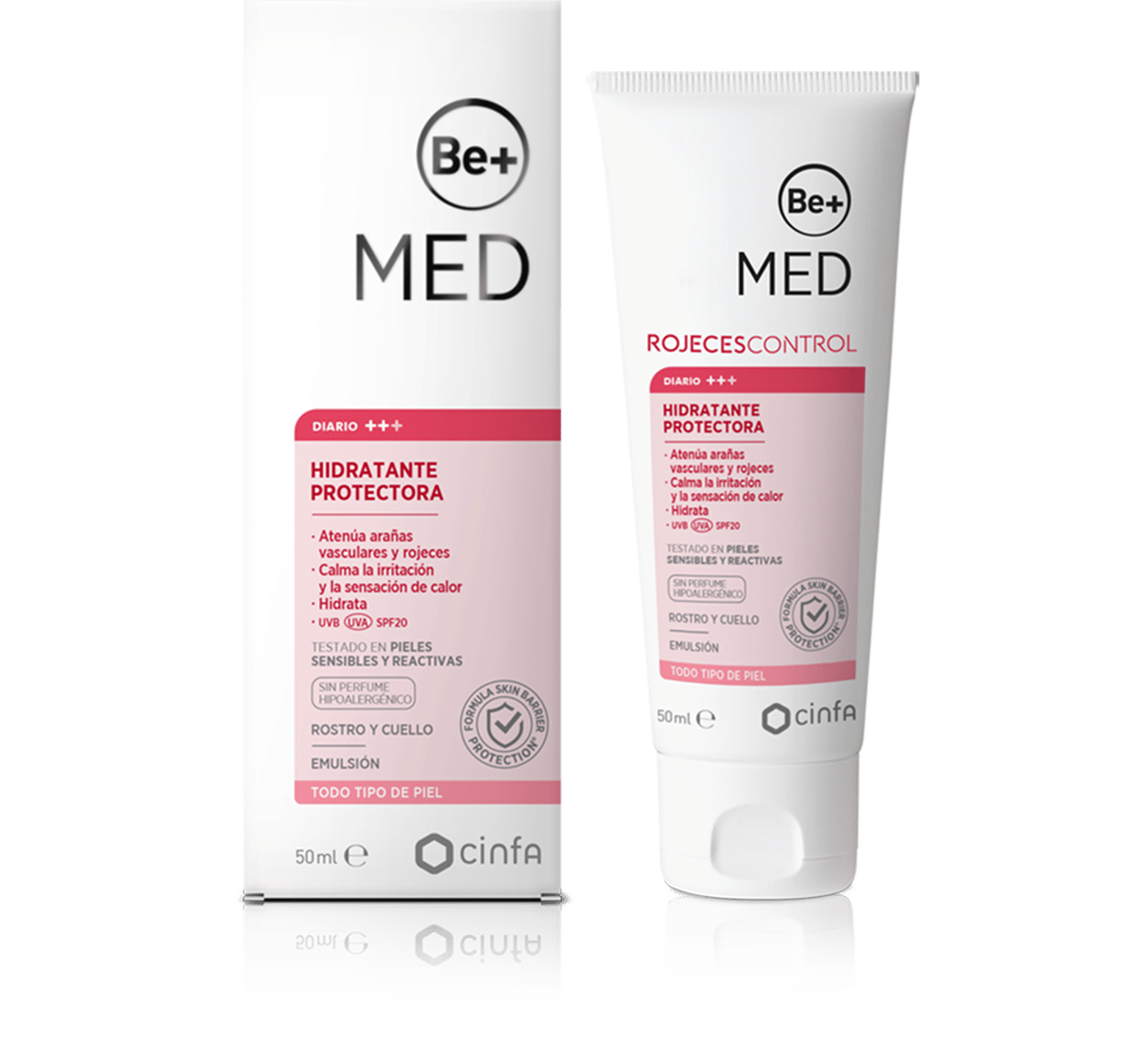 Be+ MED Hidratante Protectora SPF 20 todo tipo piel 40 ml