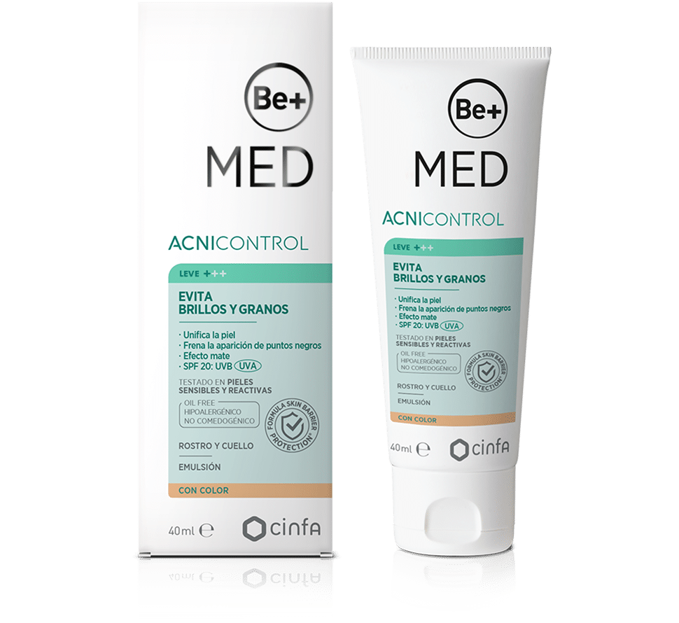 BEe+ ACNcontrol evita brillos y granos SPF 20 con Color 40 ml