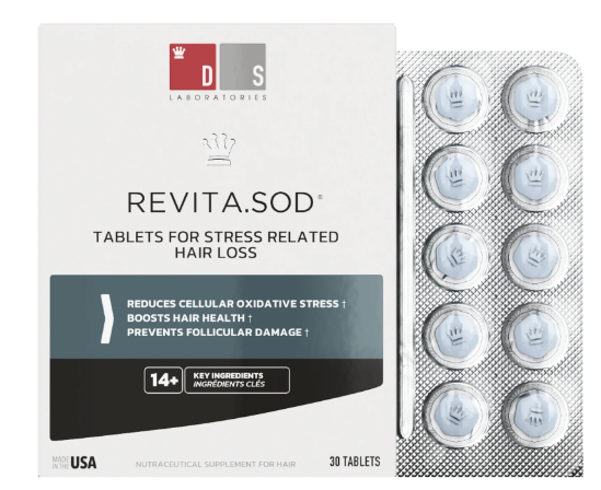 DS Revita SOD Primer nutraceutíco para la pérdida del cabello relacionada con el estrés